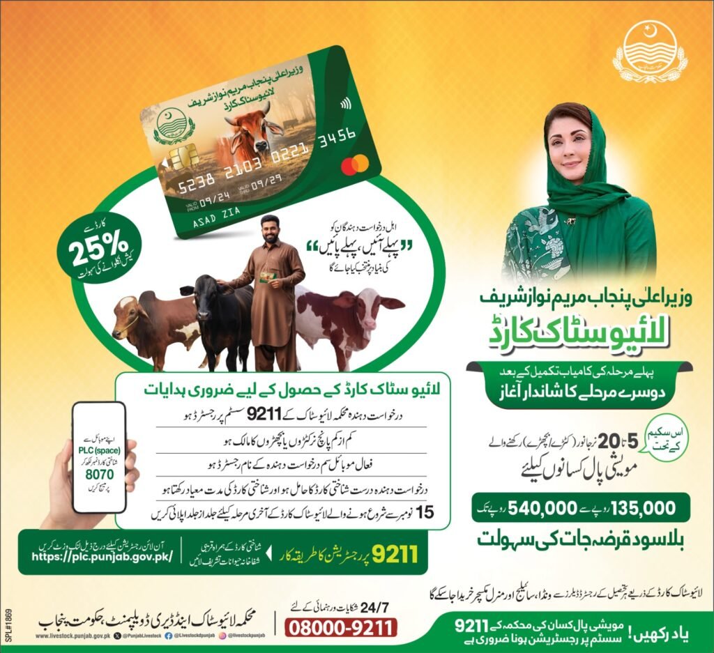 CM Punjab Livestock Card